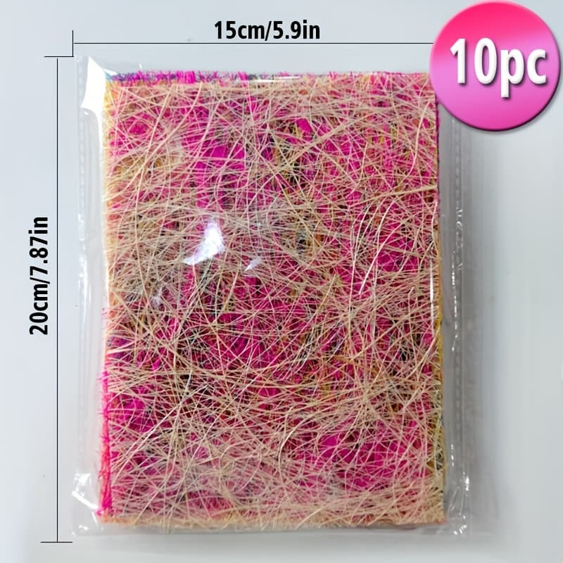 TEMU 10pcs Panalisa A5 Ten-color Hollow Messy Fiber Paper - Textured Craft Paper For Scrapbooking, Mixed Media, Card Making & Diy Art Supplies, Scrapbooking Materials, Scrapbooking Supplies