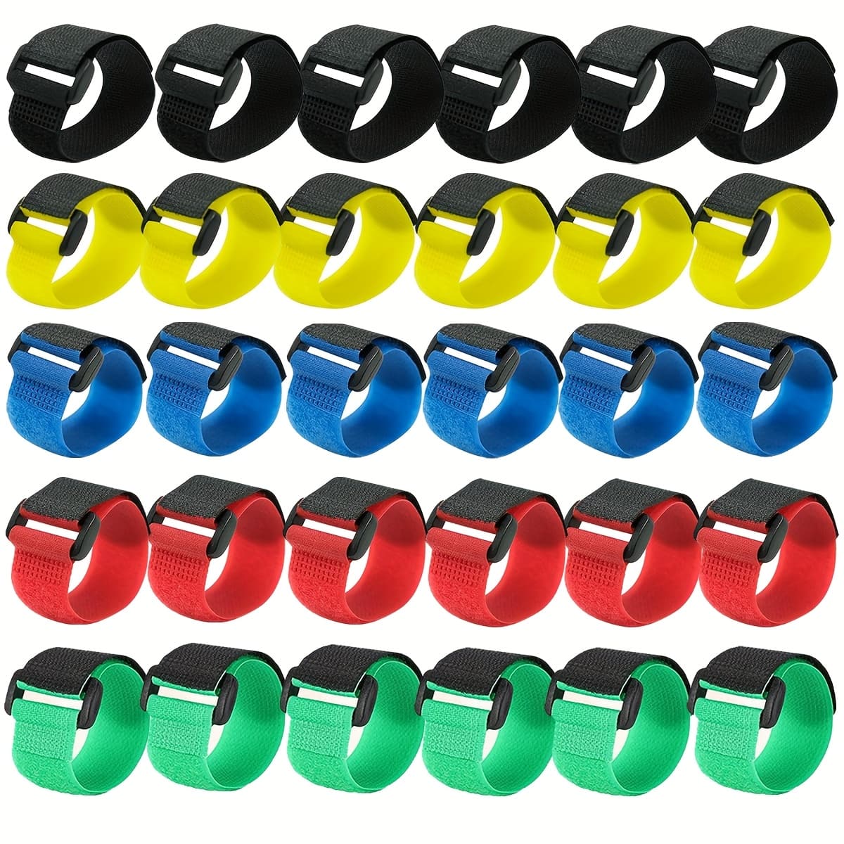 TEMU 50/100pcs Heavy-duty Reusable Cable Ties - Durable Hook And Loop Fasteners, Adjustable Straps For Versatile Organization