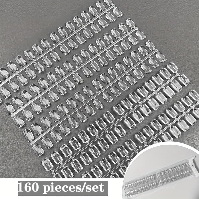 TEMU A Set Of 160 High Nails, Suitable For Beginners To Practice, For Nail Art Practice
