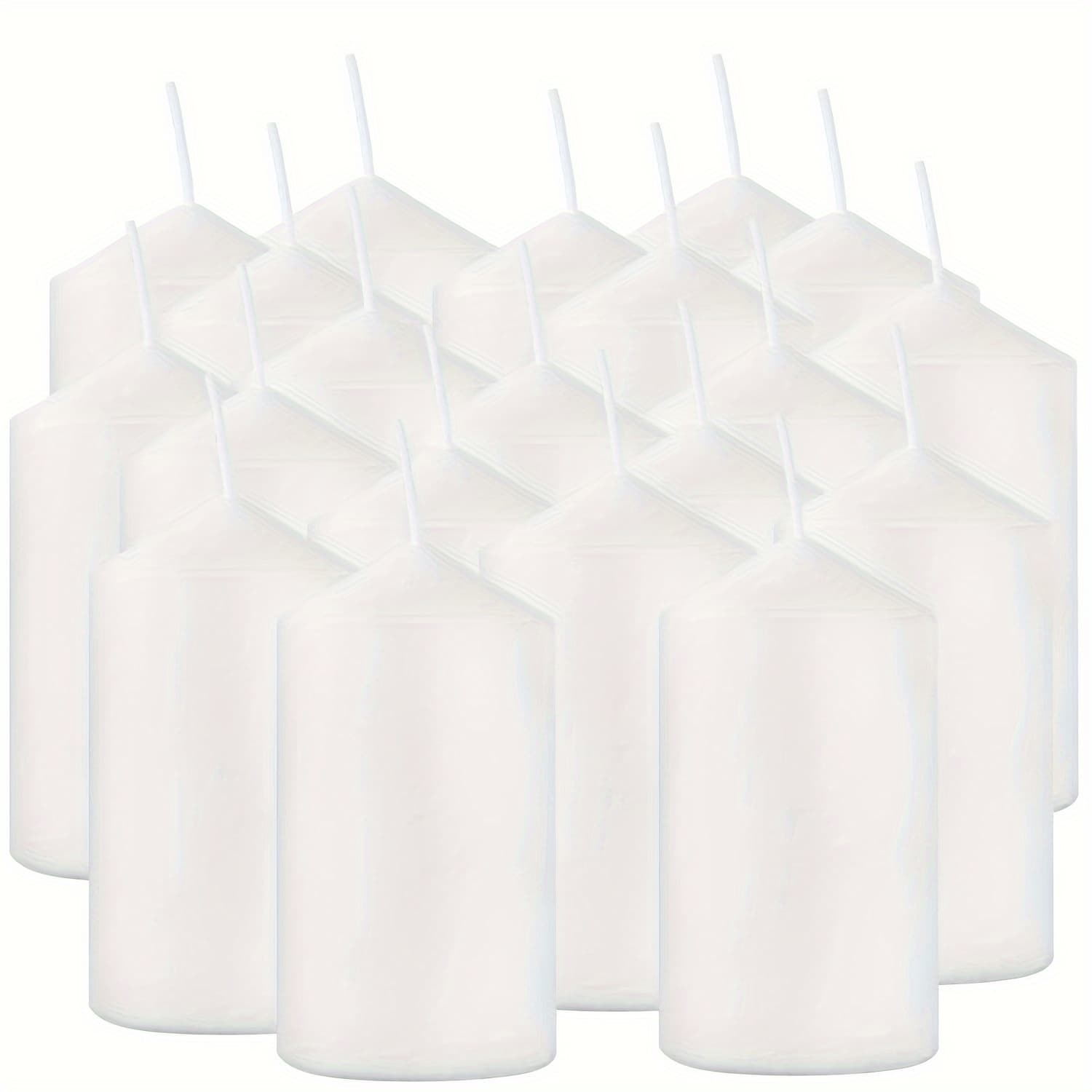 TEMU 20pcs 2-inch Column Wax, No Drip, , No Fragrance, Home Dinner Candle, Hand-, High Quality, Suitable For Church, Family, Wedding, Home Decoration, Suitable For Festivals.