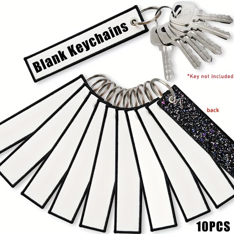 TEMU 10pcs Sublimation Keychain For Men, Phone Strap Blank Aviation Key Chains For Pilot Gifts. Tag Keychain Motorcycle, Cars Key Accessories