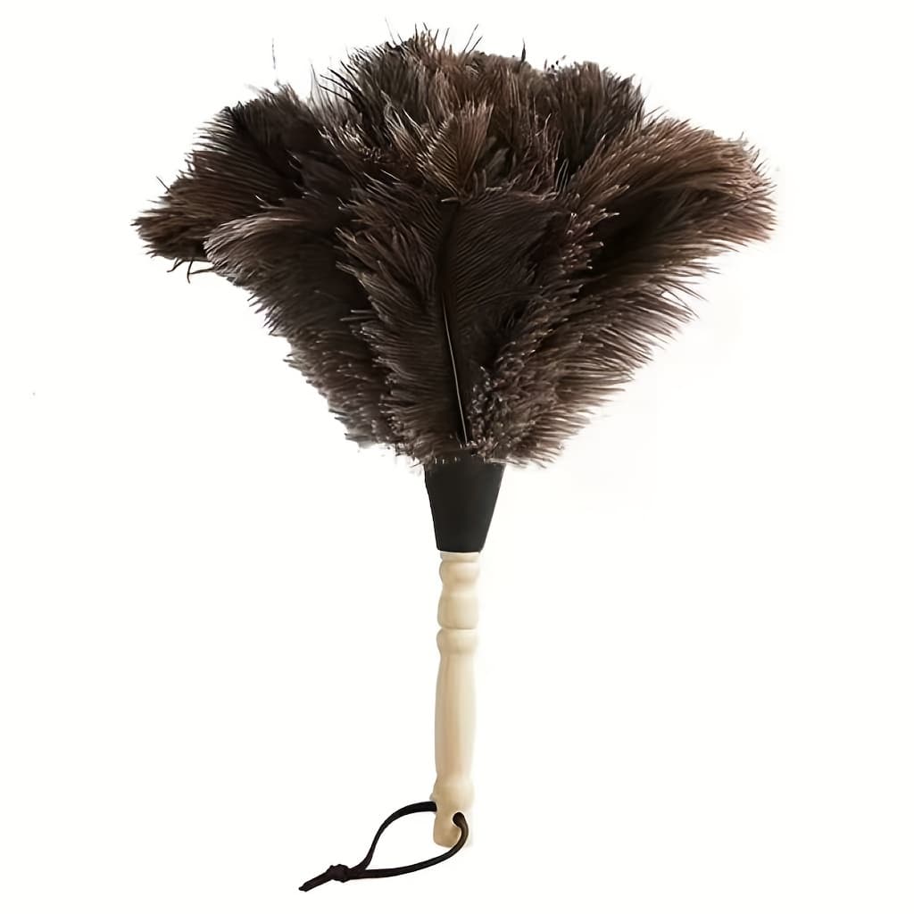 TEMU 1pc Non-natural Duster Ostrich Dust Cleaner Suitable For Home Cleaning Bedroom, Bookshelf Cleaning, Desktop Sofa Cleaning Tool, Car Interior Cleaning