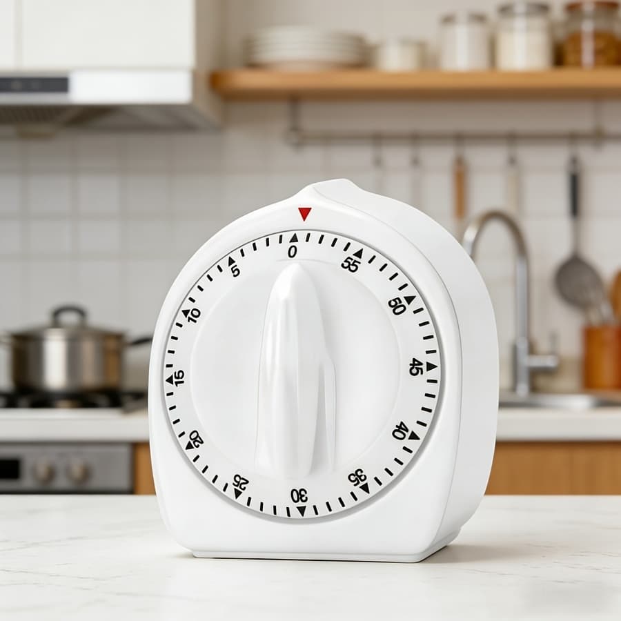 TEMU 1pc Kitchen Cooking Timer, 60-minute Style - Chef's Cooking Timer With Loud Alarm, 100% Timer - No Batteries Needed - Manual Countdown Timer, Suitable For Home, Study And Cooking