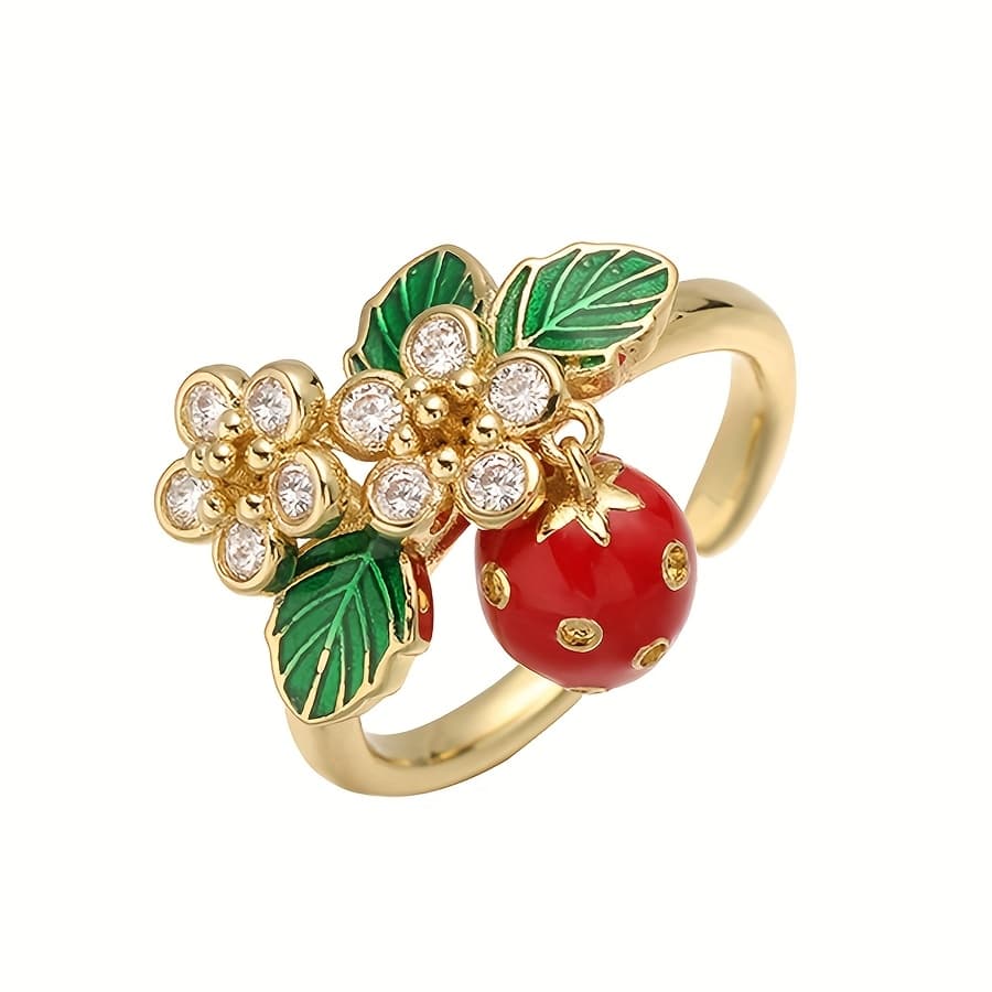 TEMU 1pc Style Cute Strawberry Women's Holiday Birthday Date Party Vacation Shopping Daily Accessory