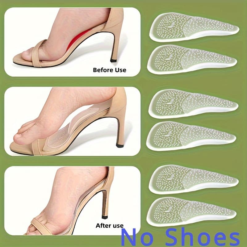 TEMU Gel Arch Support Insoles And Heel Cushions For High Heel Stability, A Great Gift For