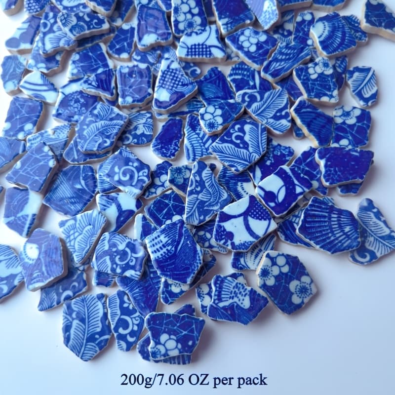 TEMU 200/400g Per Pack Of Oriental-style Diy Glass Decorative Pieces, Suitable For Diy Projects, Living Room, Kitchen, Bathroom, Home Decoration, And Diy Craft Materials, Diy Craft Materials