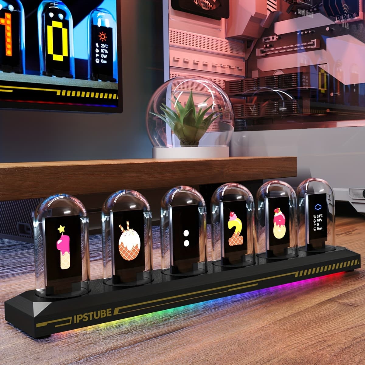 TEMU Clock Kit For, Featuring Simulation Capabilities, Digital With Wi-fi Synchronization, , And A 12/24 Hour Display, Perfect For Decorative Clock Use
