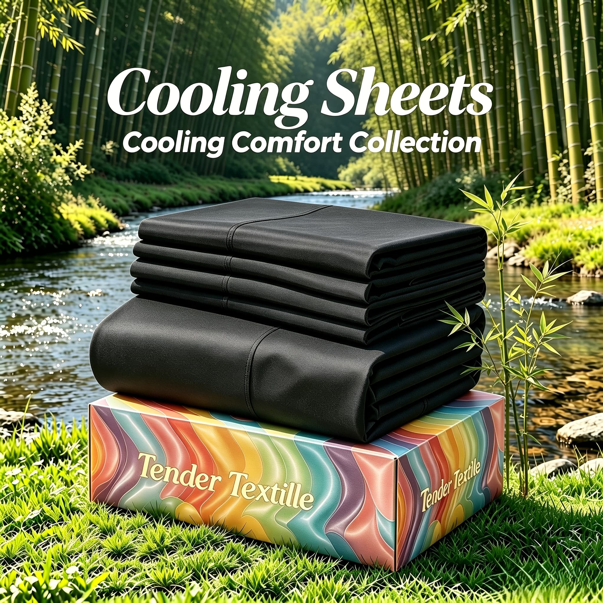 TEMU Bamboo Fiber Cooling Fitted Sheet Set, Suitable For Hot Sleepers | Deep Pockets Up To 16 Inches | Y, Soft, Breathable,, Durable Bedding 4/6pcs Set..