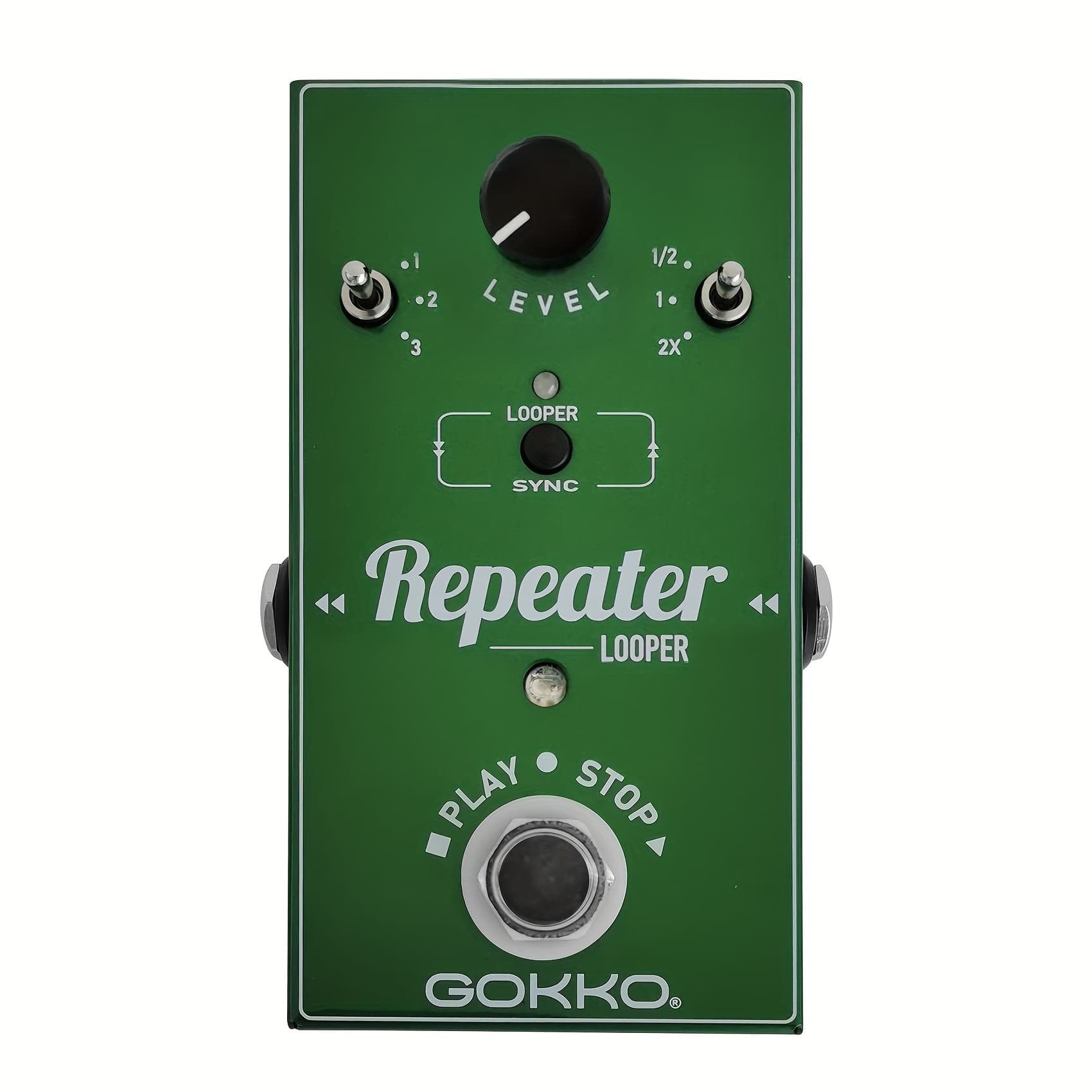 TEMU Gokko Gk-27 Repeater Guitar Pedal With Undo/, 10-min Recording, True Bypass, And Loop Level Control For Live Performance & Practice