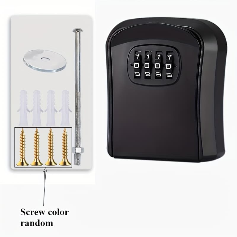 TEMU 1pc Password , Random Screw Color, Compact Key Storage, Suitable For Home, Office, Hotel, Construction Site - Fashionable Design, Business Owner Outdoor Home , Box, Ideal Christmas, Halloween