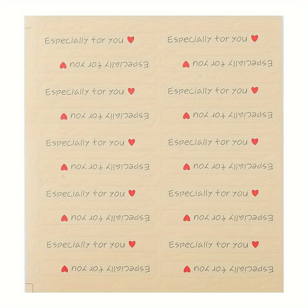 TEMU 200pcs For You Long Paper Sticker Scrapbooking Labels Gift Sticker, Self-adhesive