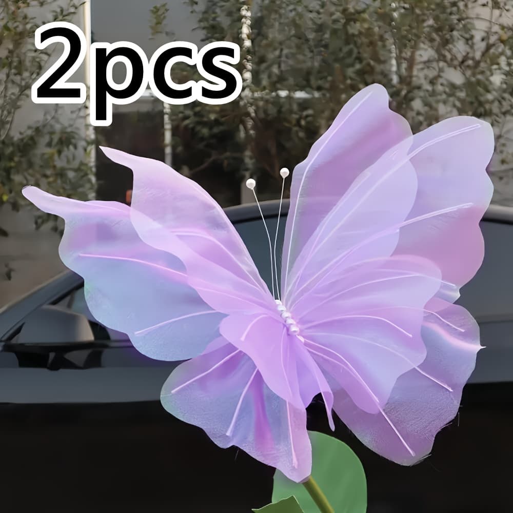 TEMU 2pcs 3d , Artificial Wedding Decorations, Featherless, No Electricity Required, For Home, Garden, Bride, Party, All Seasonal Holiday Atmosphere, Home Decor, Outdoor Decor, Family Decor