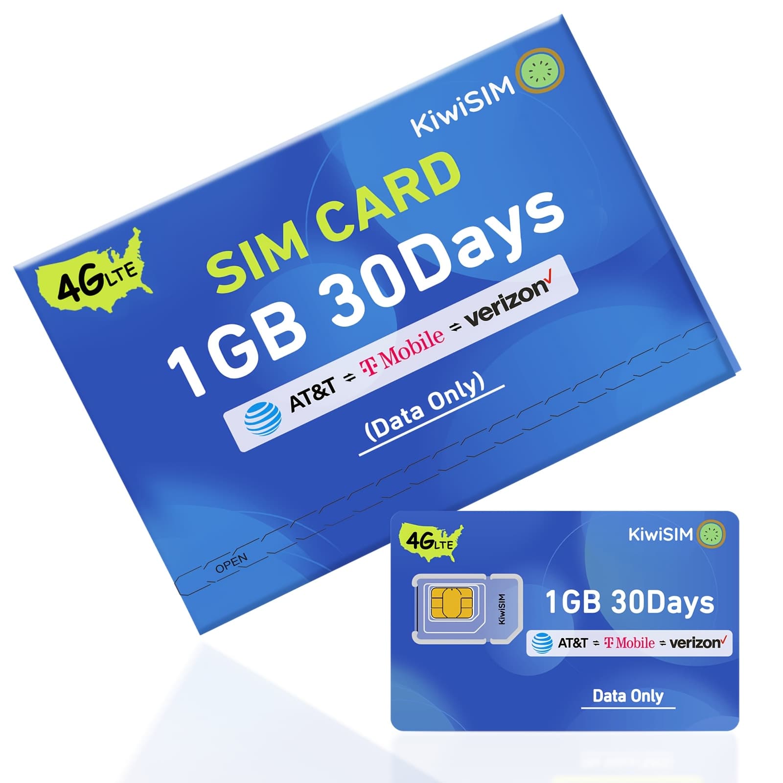 TEMU 4g Lte Sim Card - Unlimited Data, 1gb Compatible With At&t//, Ideal For Smartphones, Tablets, And Gps Devices, No Required