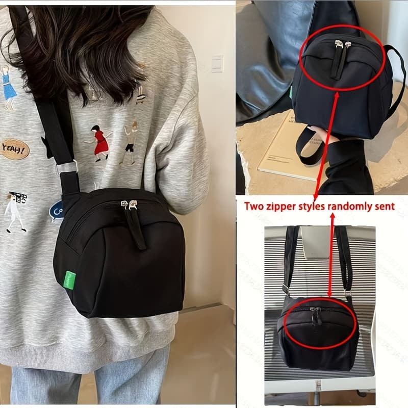 TEMU Casual Nylon Fabric Bag For Women 2025 New Popular Shell Bag Lightweight Versatile Large Capacity Shoulder Crossbody Small Bag
