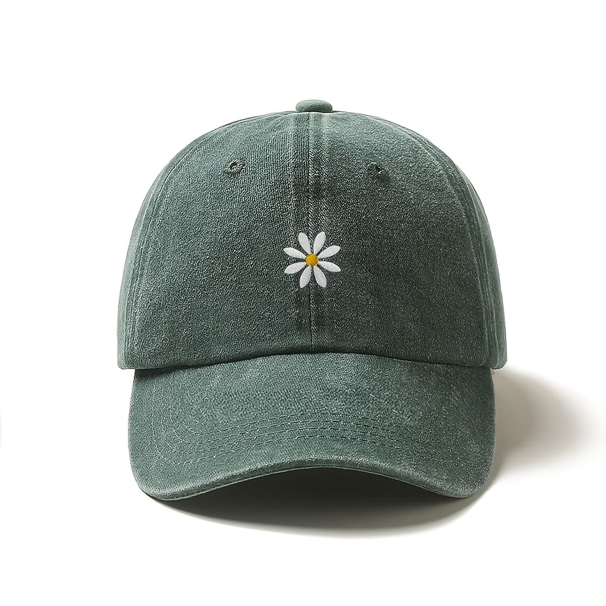 TEMU Embroidered Baseball , Adjustable Hat, Various Styles, Breathable And Comfortable, Easy And Elegant, Highlights Personal Temperament, Suitable For Outdoor Hiking, , , Beach , And Other Occasions
