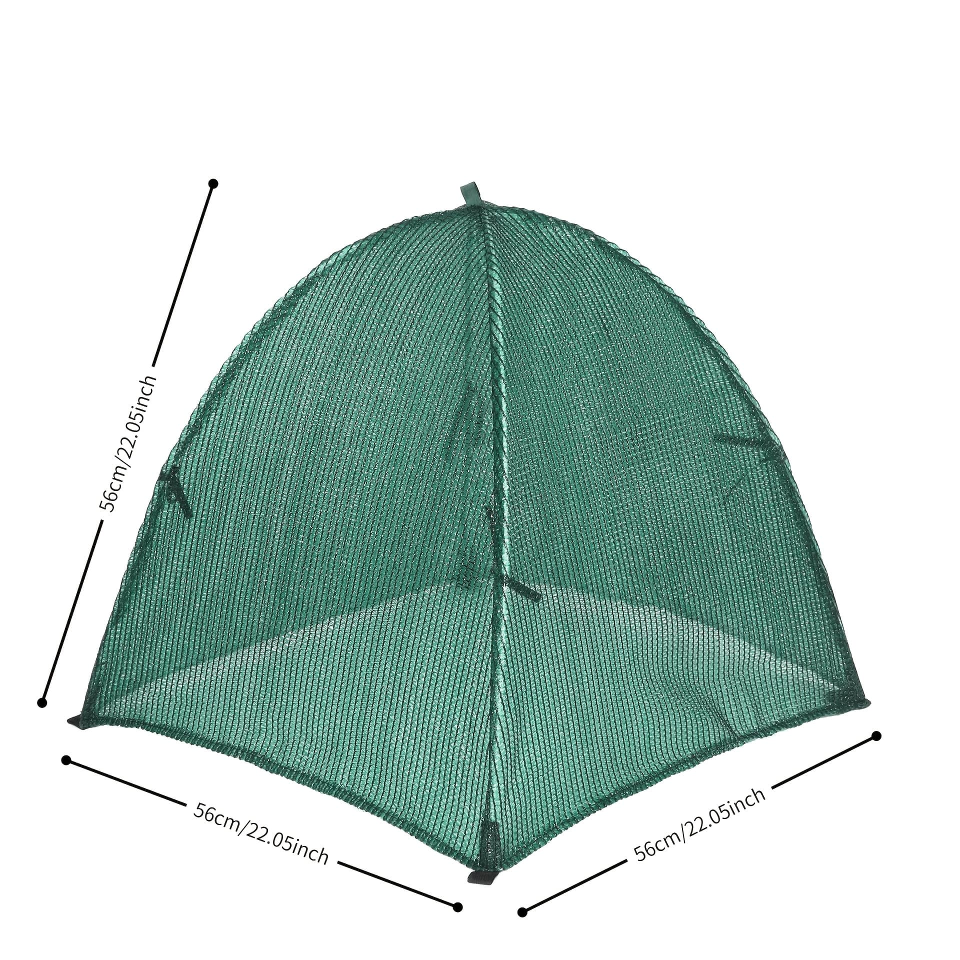 TEMU Plant Cover Mesh - Summer Foldable Dome Garden Protector | Breathable Bird & Insect Protection For Vegetables & Flowers | With Ties