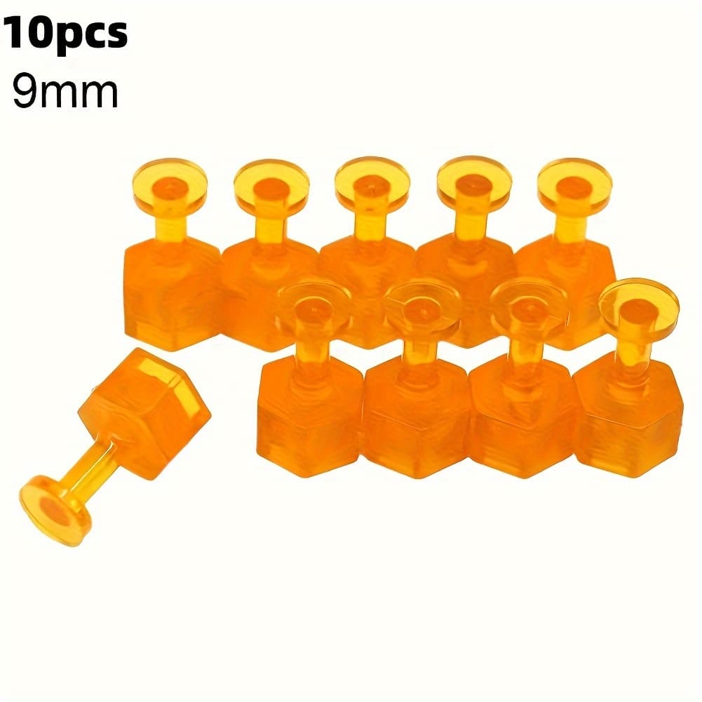 TEMU 10pcs S/m/l 3 Size Glue Tabs Dent Removal Tools Pdr Orange Tabs Auto Paintless Dent Repair Maintenance Tool