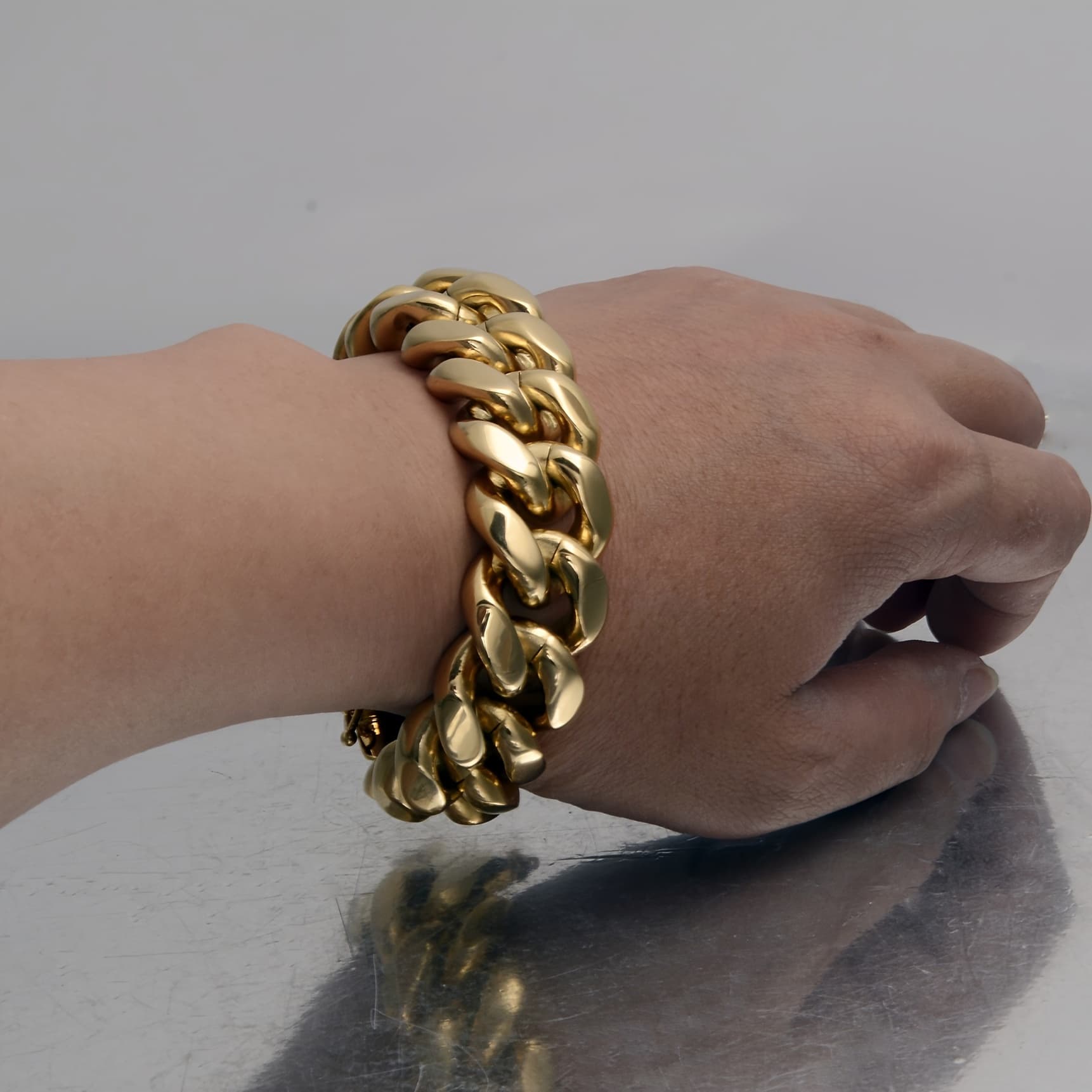 TEMU 22mm Thick Bracelet Overbearing Men's Bracelet Is Particularly Wide