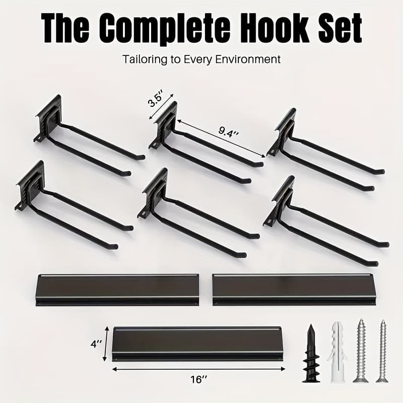 TEMU Garage Tool Storage Wall Rack, Garage Organization And Storage, Shovel And Rake Hooks, Garden Courtyard Tool Rack, Of Supporting 250 , For Display And Storage.