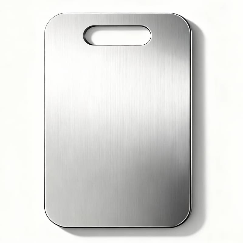 TEMU Heavy-duty Titanium Cutting Board - Food-grade Bpa-free Rust-resistant Portable Titanium Chef Board Suitable For, Camping, Restaurants - Durable Easy-clean -friendly Surface