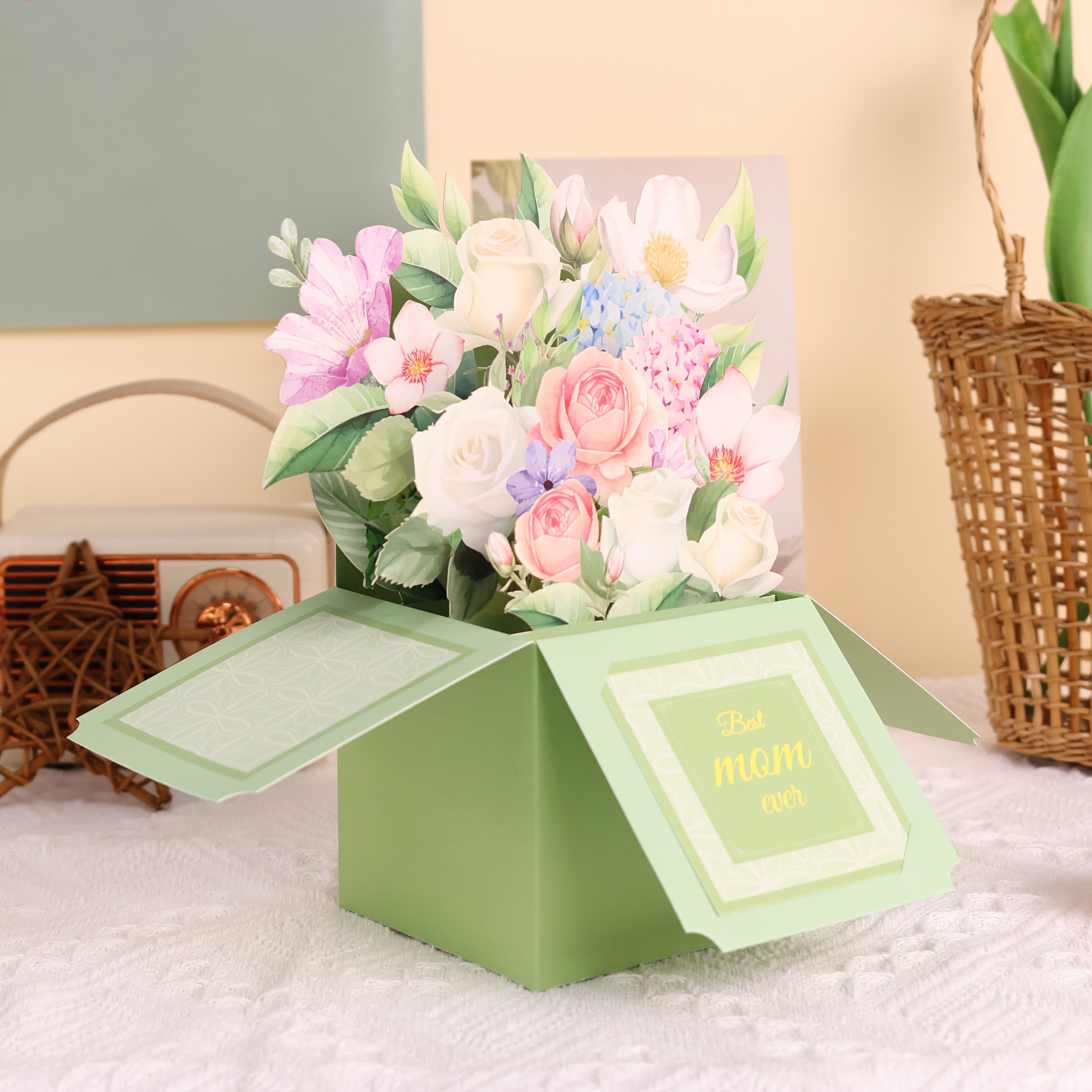 TEMU 1pc Of Green Box, Accompanied By An Exquisite Envelope. To Add To Of And Let Reach Heart Accurately Through It