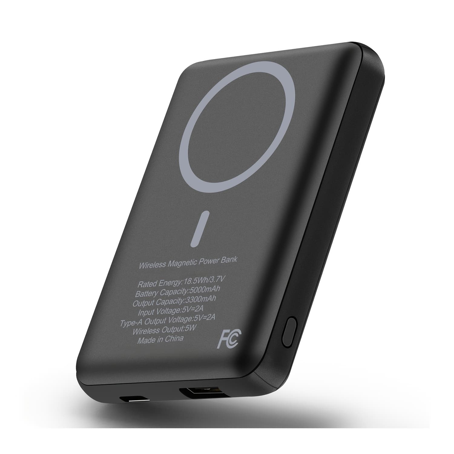 TEMU Mini Magnetic Wireless Portable Charger 5000mah - 5w Wireless And 10w Wired Power Bank, Usb-c , Compatible With Iphone 15/16, And Other Phone Additions (local Warehouse)