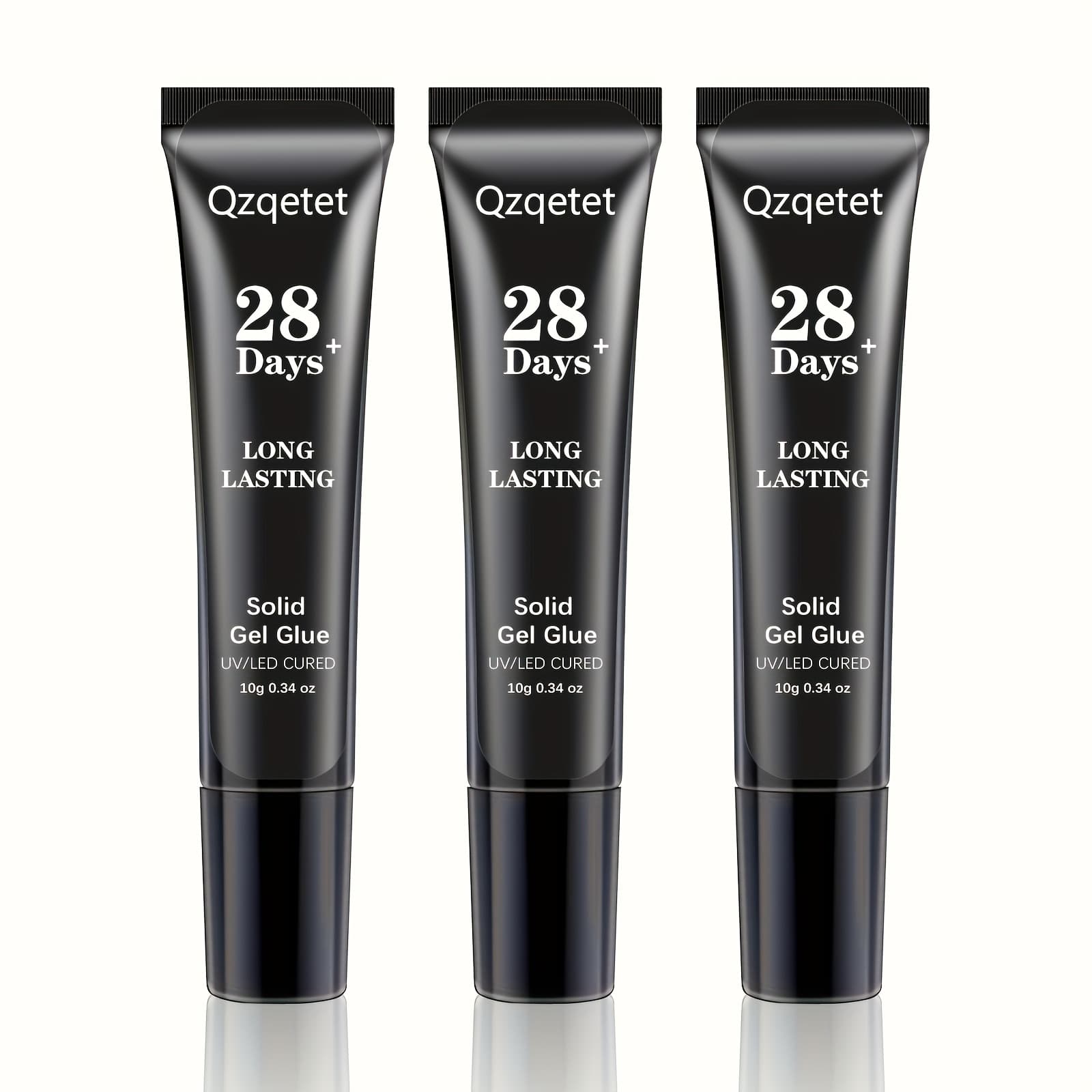 TEMU Nail Glue For Nail Tip, 3pcs * 10g Solid Gel Nail Glue For Nails, Upgraded Nail Glue, Strong For Nails, Nail Glue For Pressing Needs Curing, , +lasting