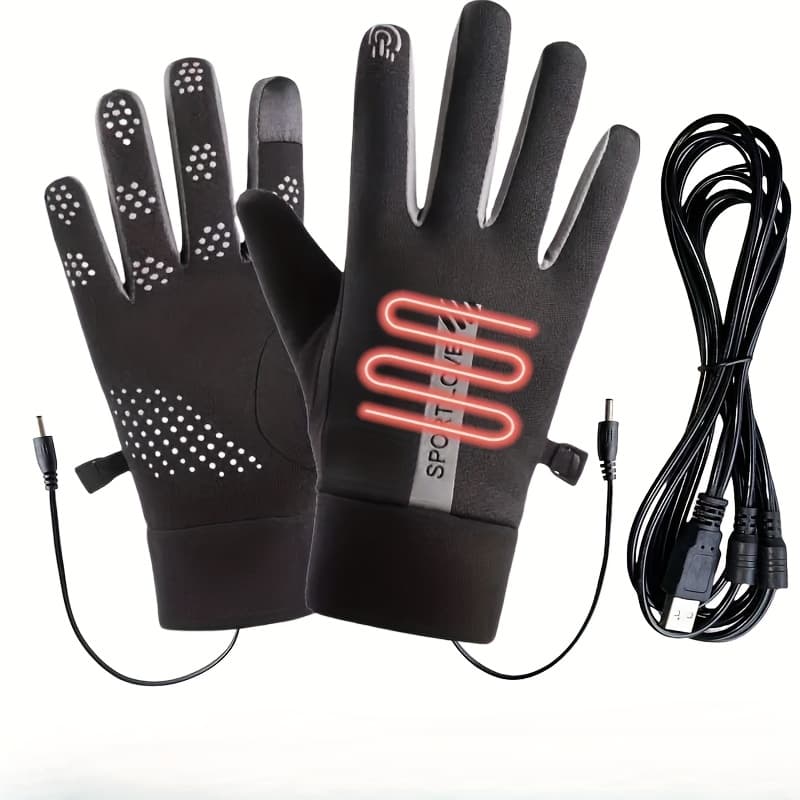 TEMU A Pair Of Double-sided Quick-heating Gloves, To Cold Hands. Battery-, 3 Temperature Settings For Free Adjustment, Touch Screen Operation Support, And For Outdoor Commuting.