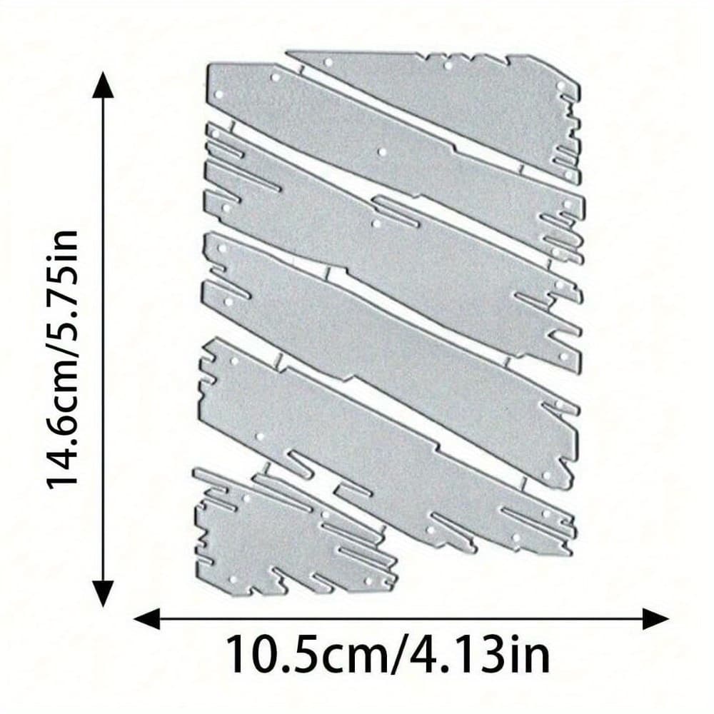 TEMU 1pc 146x105mm Color Background Metal Cutting Dies For Scrapbooking Decoration, Handmade Stencils, Diy Card Making Mould ,