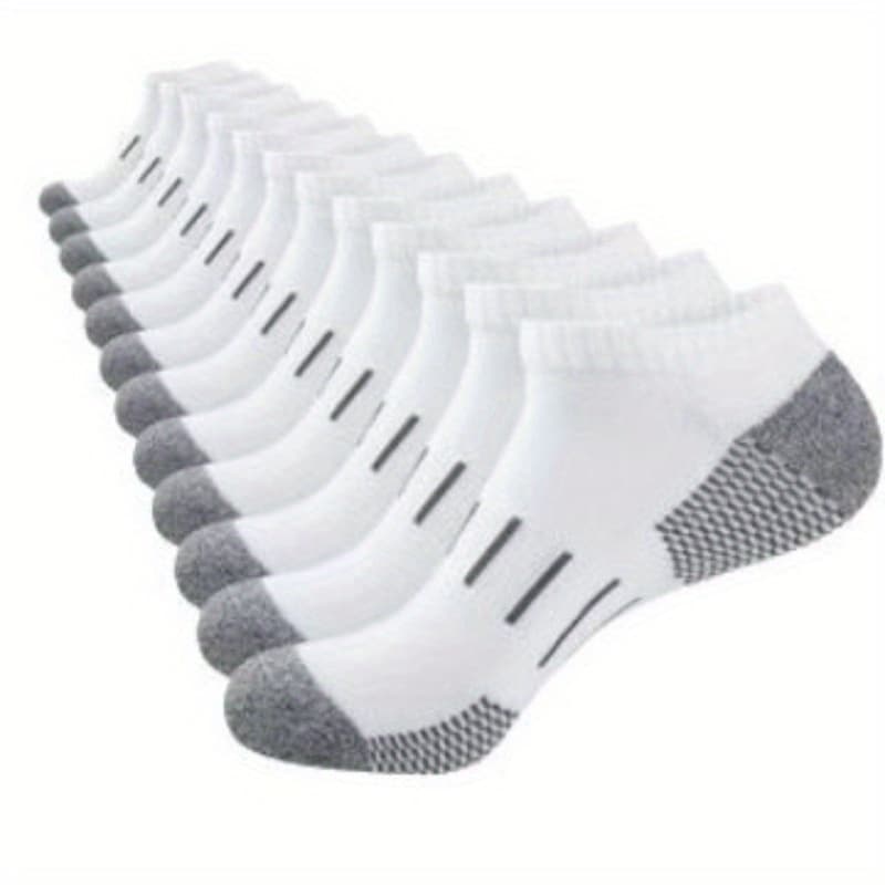 TEMU 20 Pairs Of Socks Running Socks Towel Sole Shock-absorbing Sports Socks Football Socks