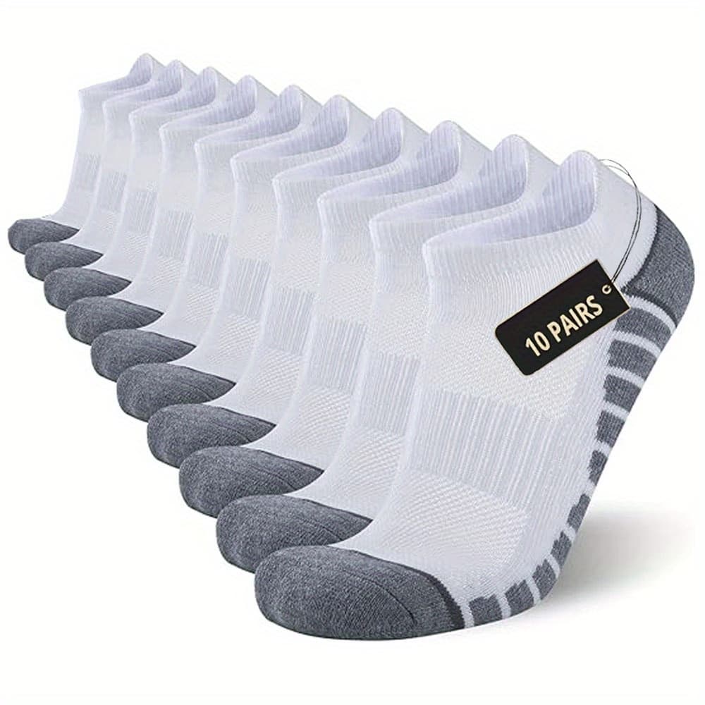 TEMU 10 Pairs Of Men's Ankle Socks, Low Cut Socks For Men, 10 Pairs