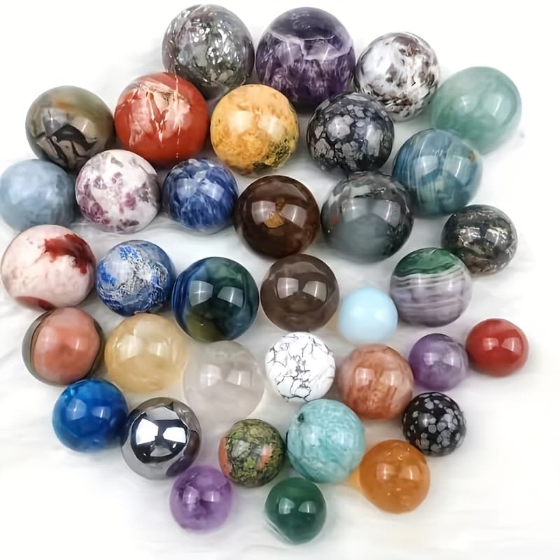 TEMU 2-pound Artificial Crystal Ball, Mineral Sphere Office And Home Decor, Collectible Holiday Gift, The For Holiday Giving