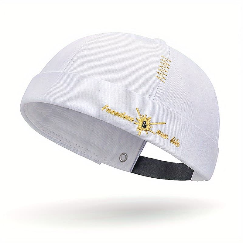 TEMU A Trendy Embroidered Landlord Hat With Style, Perfect For Couples, Male And Female. This Fashionable Beanie Is Ideal For Outdoor Activities Like Hiking In And Summer