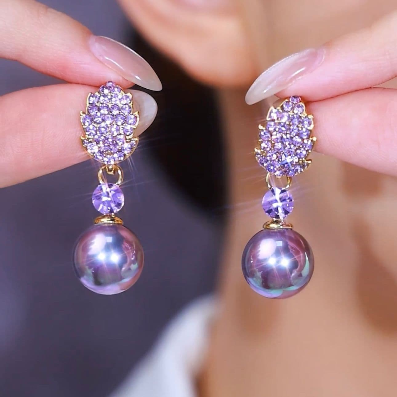 TEMU 1 Pair Of Light Luxury Earrings, Fashionable Retro Luxury, Suitable For Occasions, Perfect Gift