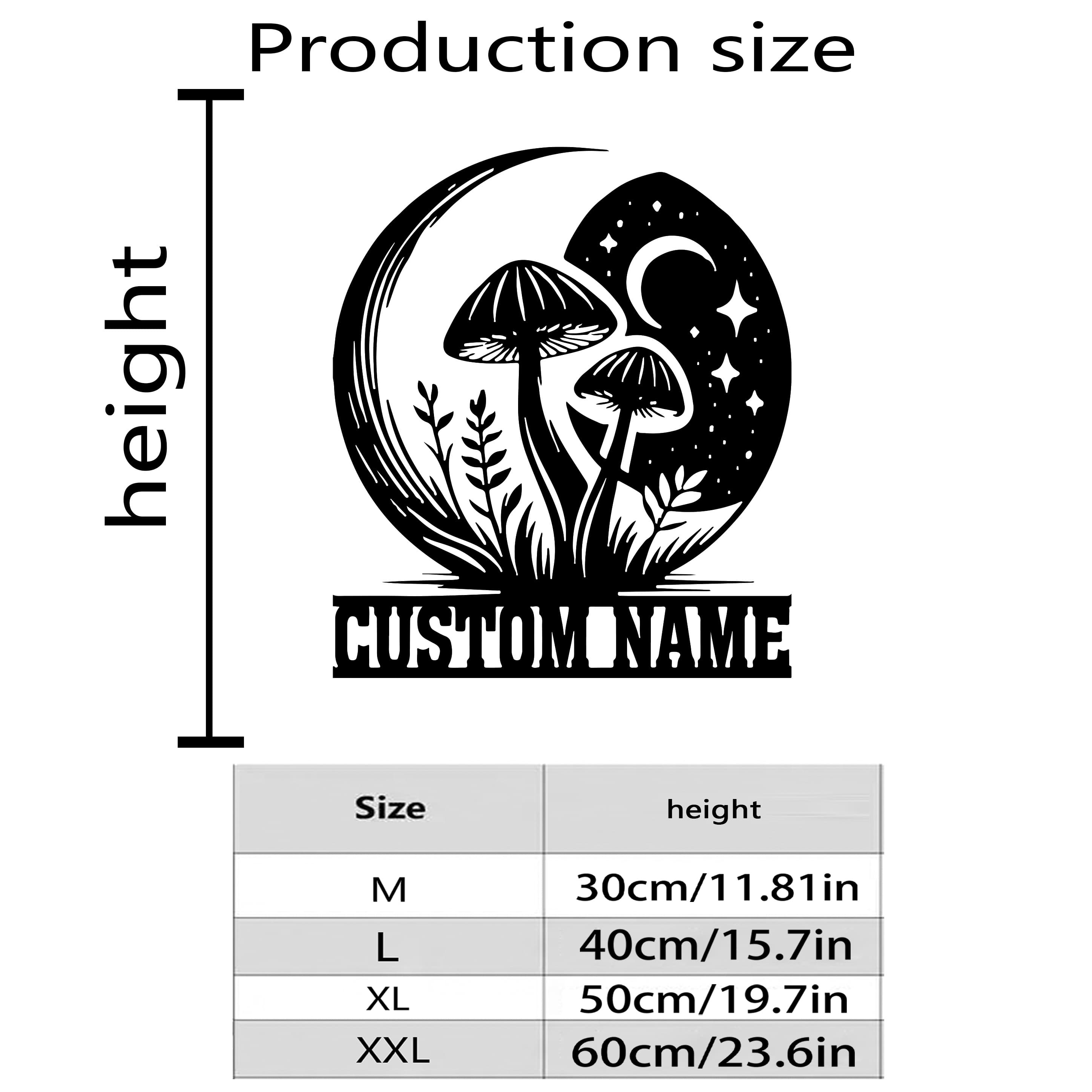 TEMU A Customizable Metal Mushroom Sign, Personalized Mushroom Wall Decor, Suitable For Door Decoration, Living Room Wall , Outdoor Courtyard Decor, And Multifunctional Ornaments