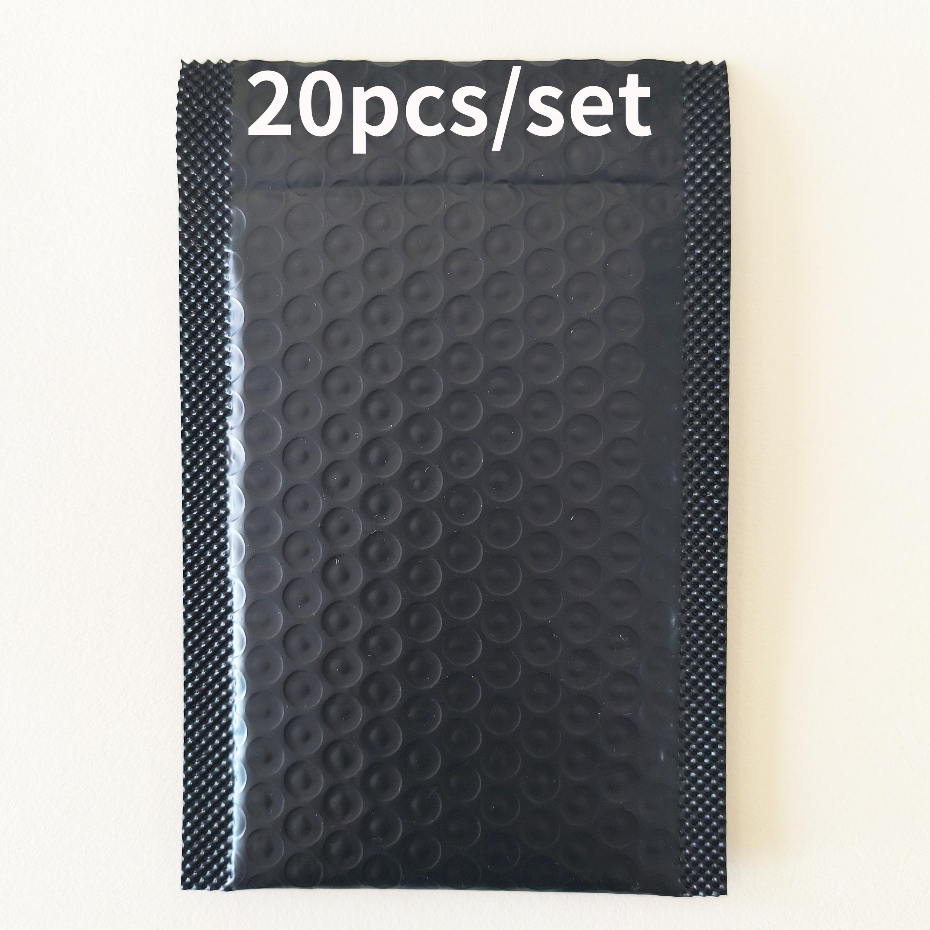 TEMU 20pcs Black Bubble Envelope 4.33in*5.9in-durable Material, Suitable For Small Gifts And Jewelry Packaging. Perfect For Christmas, Halloween, New Year Gift Bag