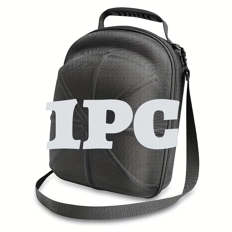 TEMU Sturdy Black Hard Case That Accommodates 8 Hats, Features A Dustproof Cloth Storage Bag With A Secure , Ideal For Travel And , Complete With A Handle