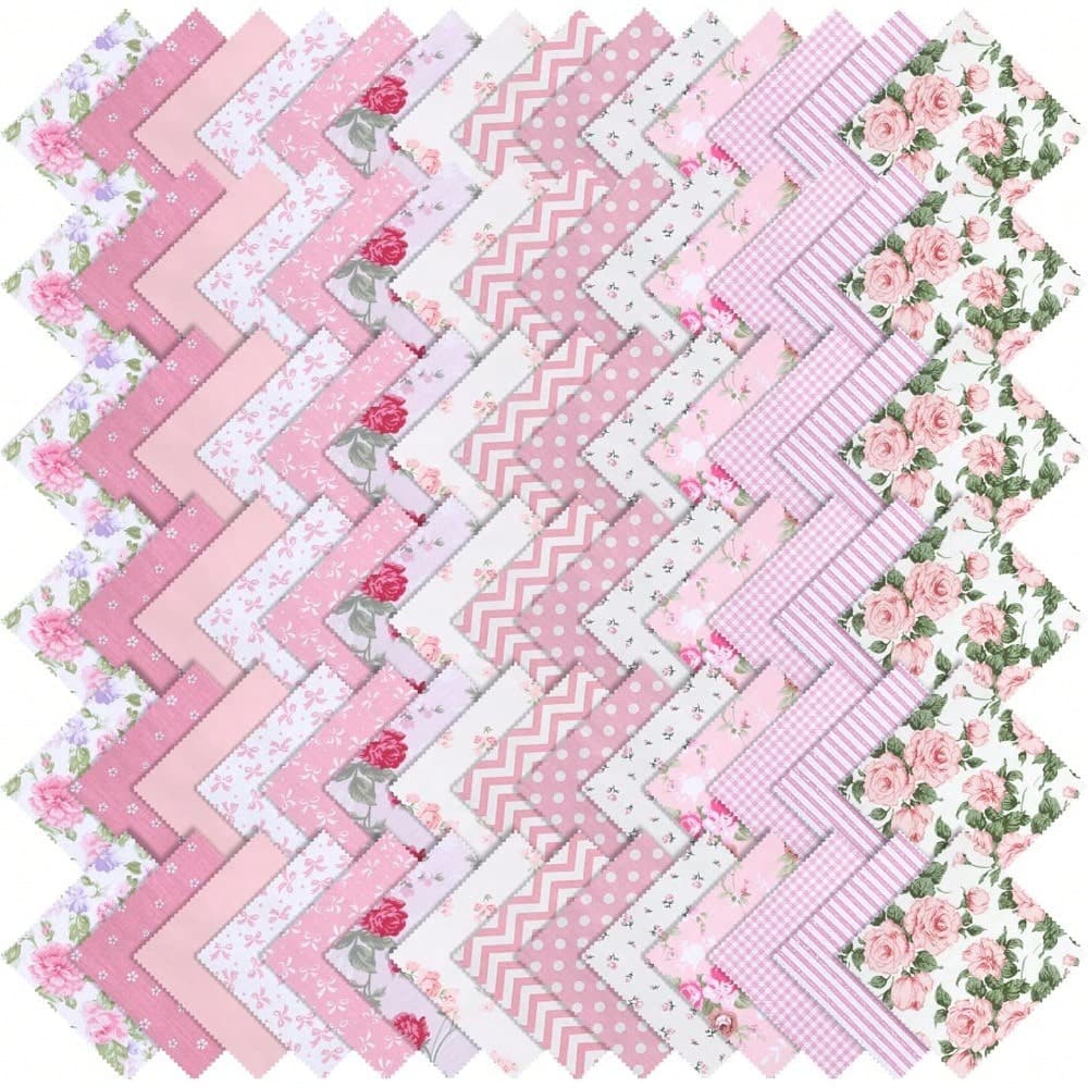 TEMU 84pcs Pcs Packs Suitable For Quilting, Precut 5x5 Inch Fabric Squares With Suitable For Sewing, , Diy Crafts, Quilting Fabric Bundles, Charm Squares For Quilters, No
