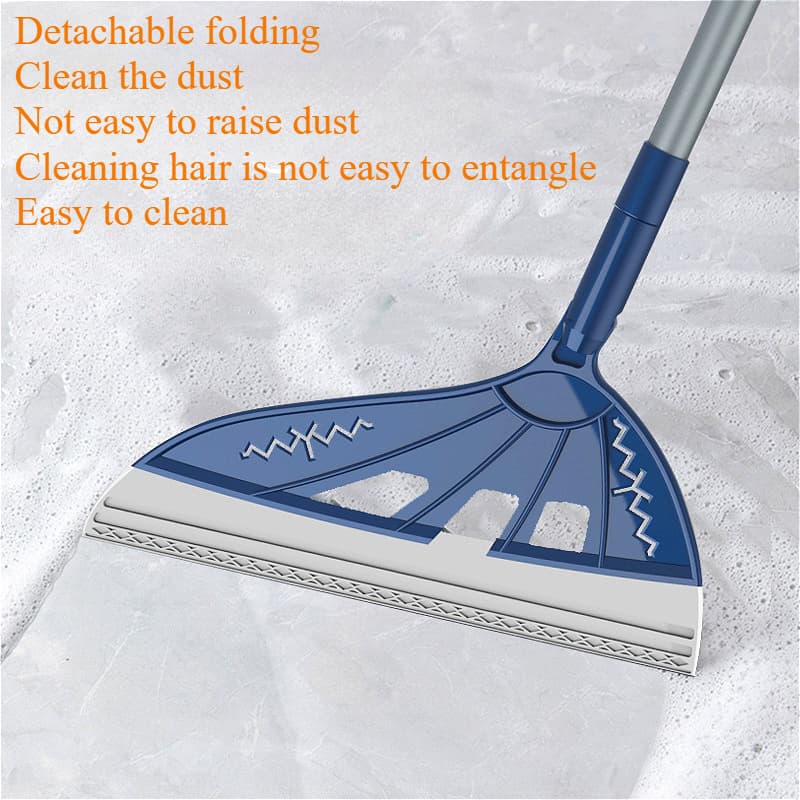 TEMU Broom With 180° Rotation Function - Retractable, Anti-static Hair, Leaving For Office, Bathroom And Living Room Cleaning. Offer 2025