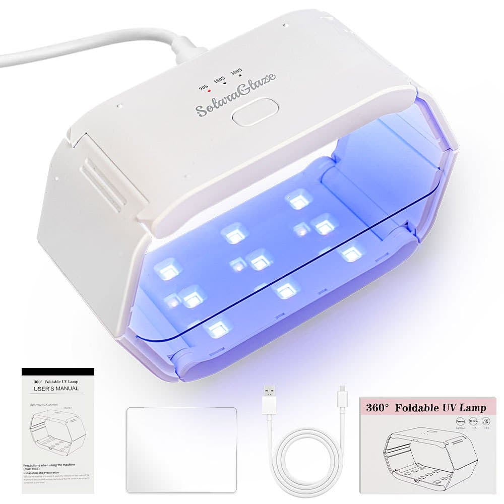 TEMU Portable Large Double-sided Light With Flashlight, 2-in-1 Detachable Resin Curing Machine, 3-speed Display Light For Resin, Fast Curing Lamp For Crafts, Jewellery Making