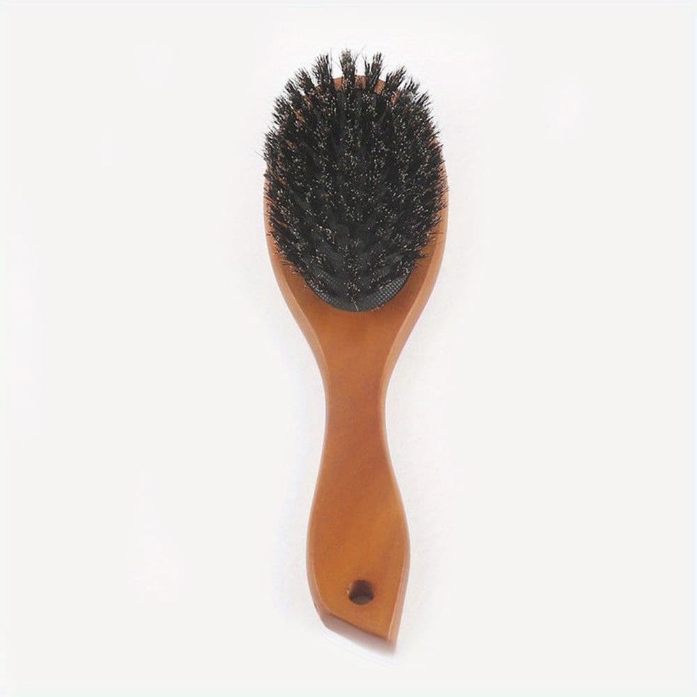 TEMU Anti-static Bristle Hair Brush, Professional Salon Comb With Gentle Scalp Massage, Portable For All Hair Types – Styling Tool & Accessory