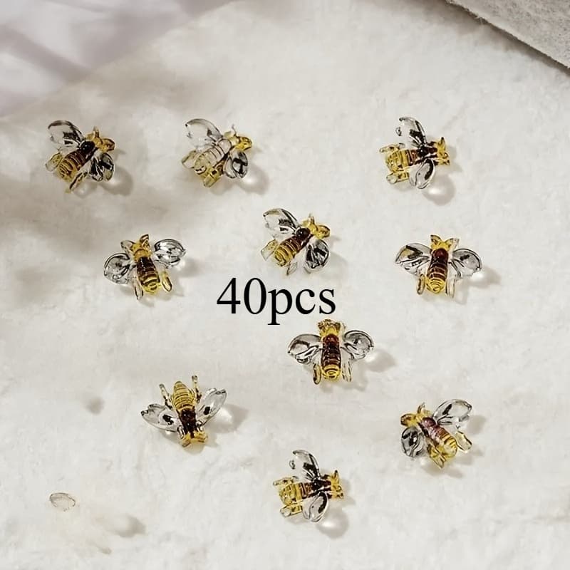 TEMU 40pcs Resin Charms, 3d Animal Embossed, Suitable For Making, Diy Nail Accessories Nail Art Decoration Bead Assortments