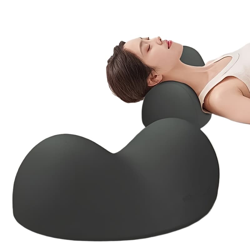 TEMU Black Cervical Pillow, Soft Supportive Rebound Neck Pillow, Comfortable Sleeping Pillow To The Neck, Cervical Care Sleep Pillow - Hand Washable, Neck Support Sleeping Pillow
