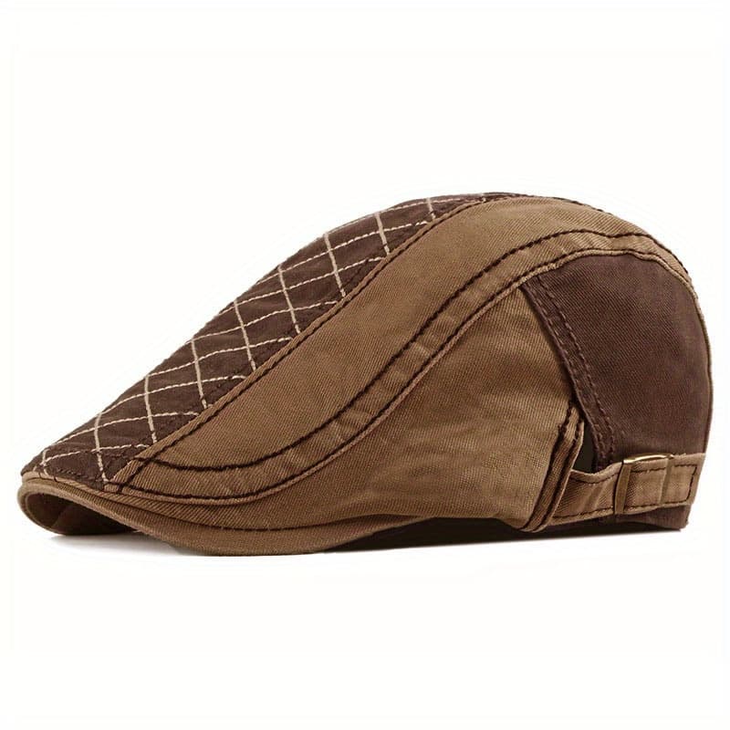 TEMU Adjustable Breathable Newsboy Unisex | Retro - Flat - Lightweight, Fits Many, Ideal For Irish Driver, Golf, Hunting, Style