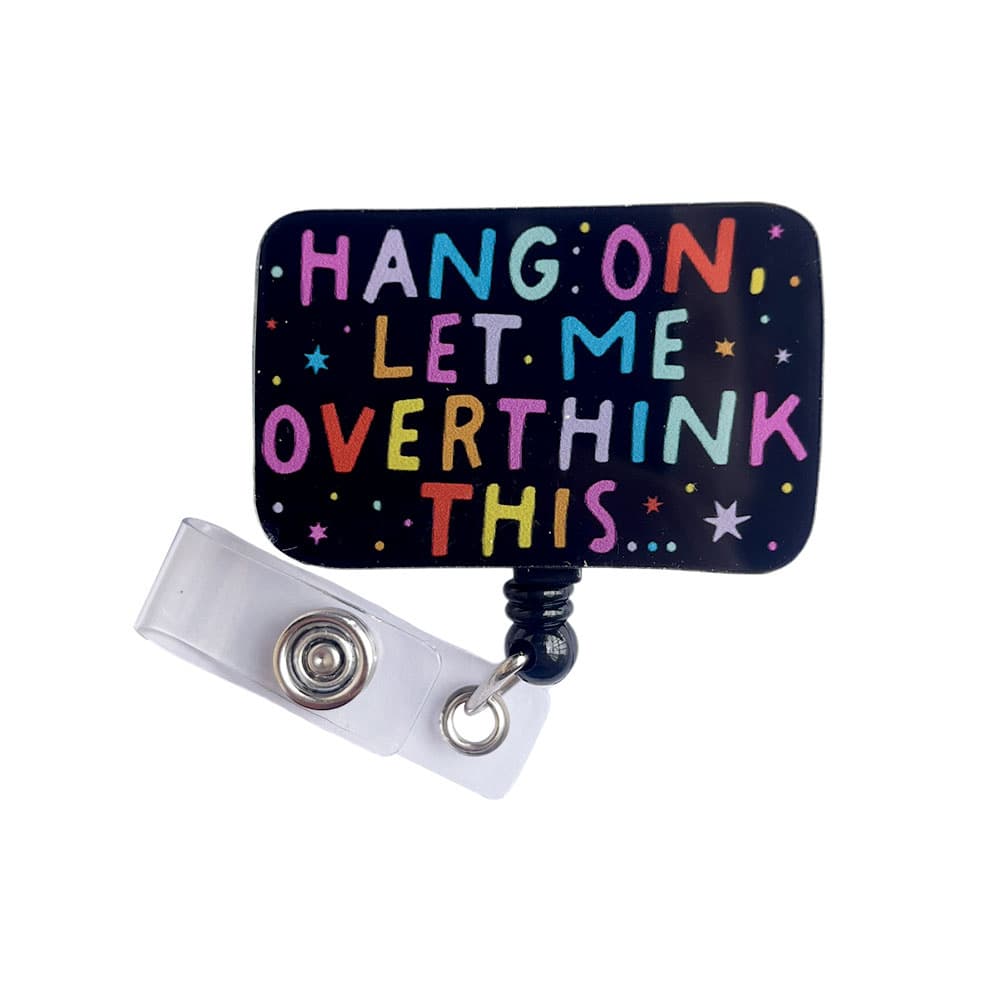TEMU 2d Hang On This... Retractable Id Card Holder Reel With Cute Cartoon Design, Nurse Hospital Badge Holder Badge Reel Office Lanyard 1pc