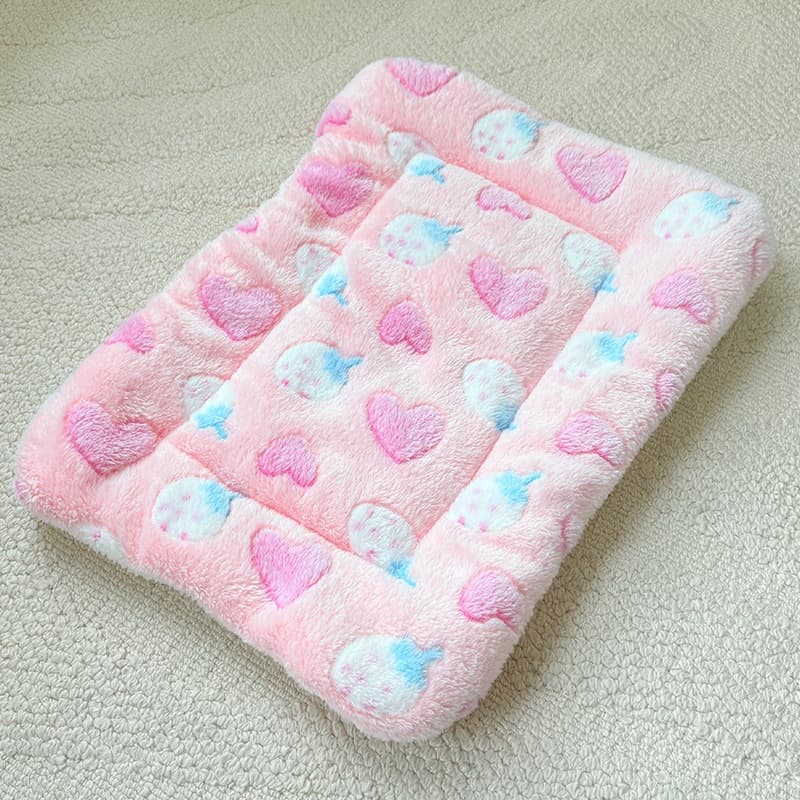 TEMU Thick And Warm Pet Mat, Plush Blanket, Floor Mat, Pad, Cat And Dog Universal Dog Bed Mat, Cat Blanket, Household Living Room, Bedroom Cage, Anti Slip And Pet Supplies