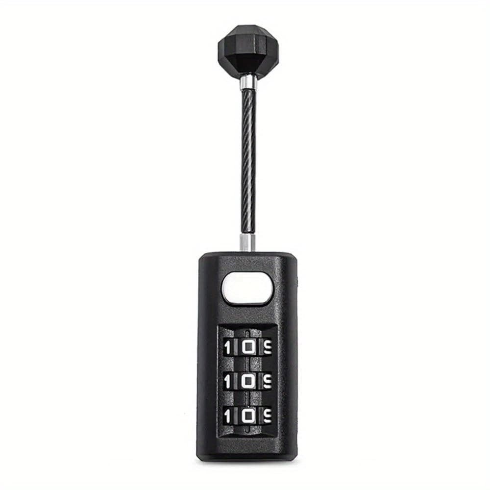 TEMU 1pc 3-digit Combination Lock - Resettable Digital Combination Lock, Suitable For Backpacks, Zippers, Suitcases, Dorm Cabinets - Durable And Solution