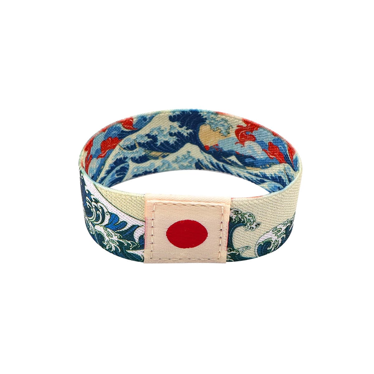 TEMU 1pc Bracelets For Women Japanese Waves Sport Wristband Elastic Bangle Couple Bracelet Jewelry Fashion Accessories Art Gift