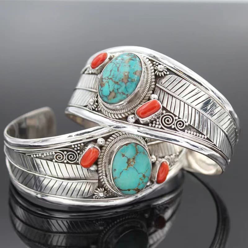 TEMU 2pcs Elegant, Fashionable And Personalized Style Bracelet, Retro Carved Leaf Women's Bracelet, Very Suitable For Daily Leisure, , Holiday Outfits, And Birthday Gifts For