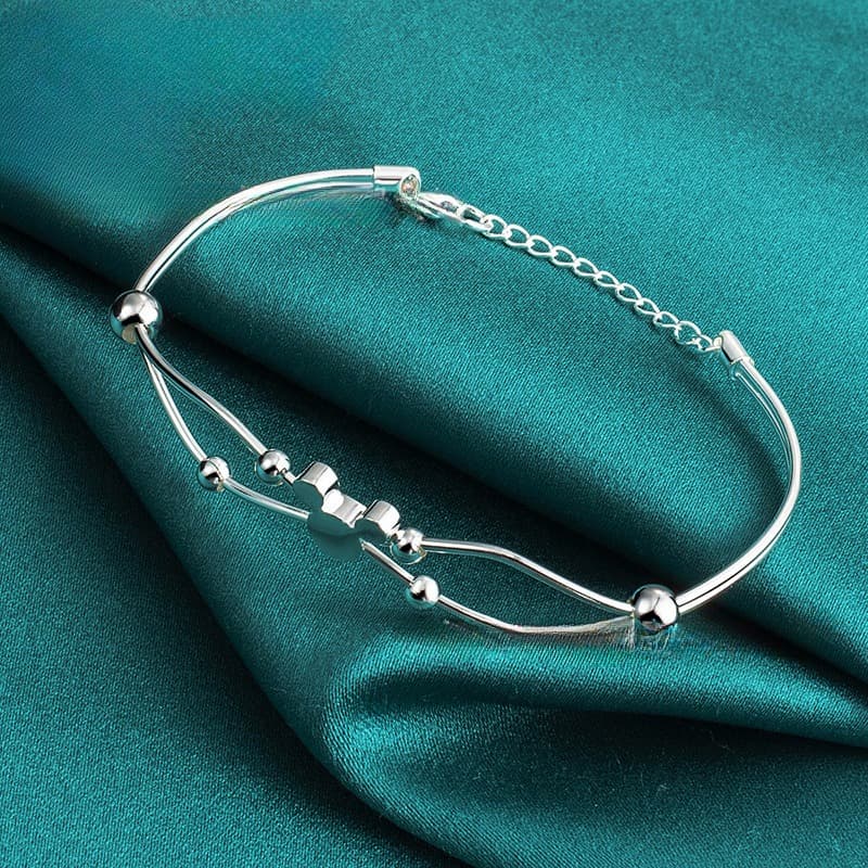 TEMU Trendy Silvery Mouse Design Bracelet - Hypoallergenic Jewelry - Perfect For Casual Wear &
